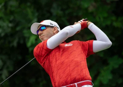 Sergio García swing durante el LIV Golf Andalucía, capturado por Juan Canovas, fotógrafo profesional de golf.