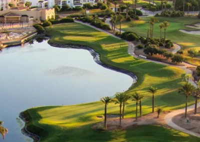 Panoramica con dron de La Torre Golf Resort diseñado por Nicklaus Design