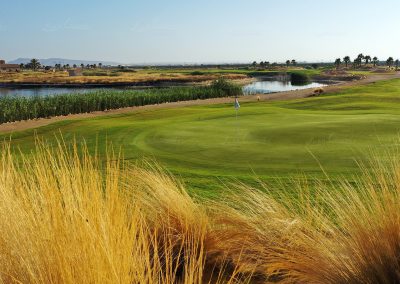 Imagen profesional para promoción turística del campo Saurines Golf en Murcia estilo Links